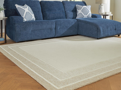 Ashley Teelgan Ivory Tan Large Rug