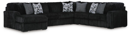 Ashley Midnight-Madness Onyx 6-Piece Sectional with Chaise on sale