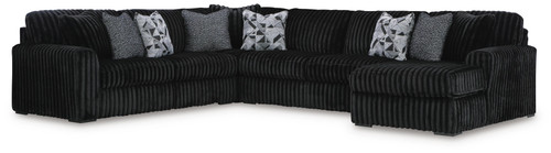 Ashley Midnight-Madness Onyx 6-Piece Sectional with Chaise 98103/17/46(3)/64/77