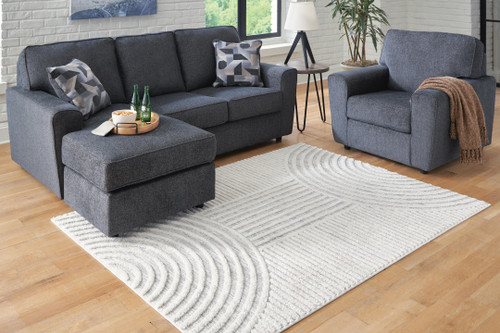 Ashley Lambworth Gray Cream 7'10" x 10' Rug