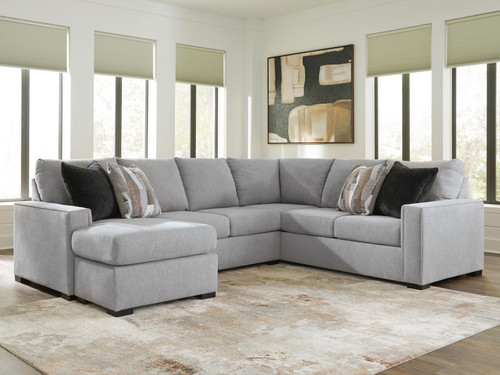 Benchcraft Lakepoint Nickel 2-Piece Sectional with Chaise