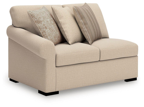 Benchcraft LadyMae Twill 4-Piece Sectional with Chaise