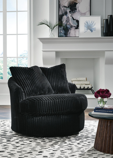 Ashley Gramwell Onyx Swivel Accent Chair