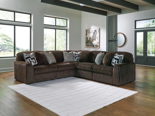 Ashley Midnight-Madness Chocolate 5-Piece Sectional