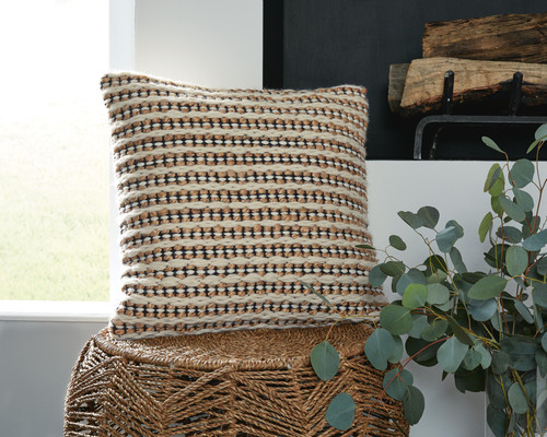 Ashley Nealington Brown Black White Pillow (Set of 4)