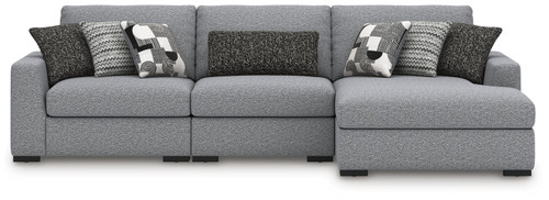 Benchcraft Bealton Salt and Pepper 3-Piece Sectional with Chaise