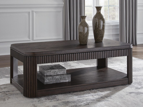 Ashley Carlibrie Warm Brown Lift-Top Coffee Table