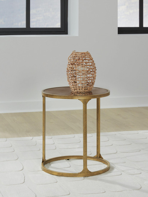 Ashley Korajane Antique Gold End Table