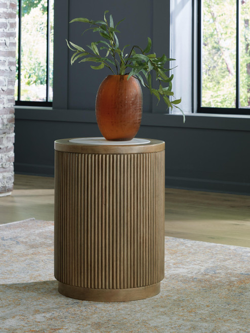 Ashley Camdill Light Brown White End Table