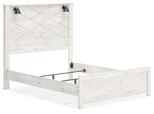 Ashley Gerridan White Gray Queen Panel Bed B1190/54/57/98
