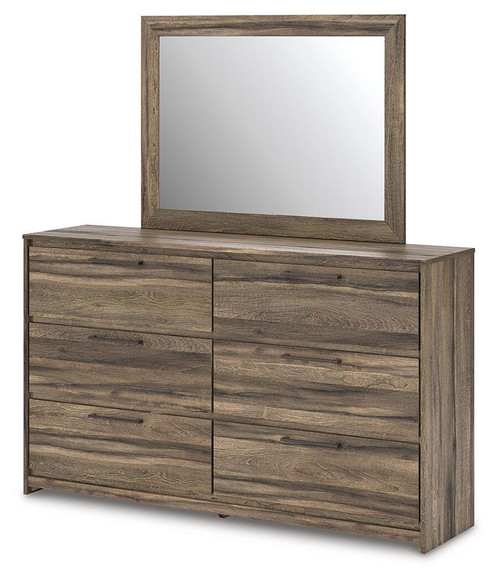 Ashley Baystorm Brown Dresser and Mirror