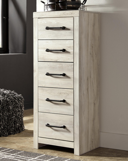 Ashley Cambeck Whitewash Narrow Chest of Drawers