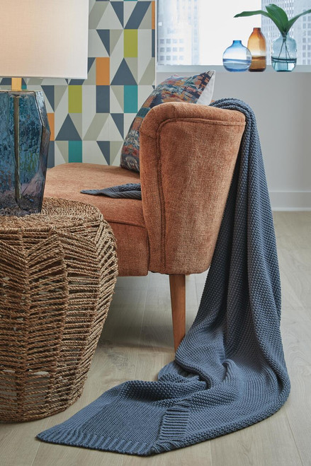 Ashley Gayelery Blue Throw (Set of 3)