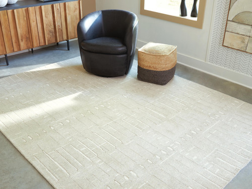 Ashley Wolbert Tan Ivory 7'8" x 10' Area Rug