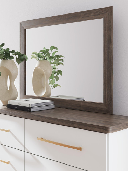 Ashley Mazilar Brown Bedroom Mirror