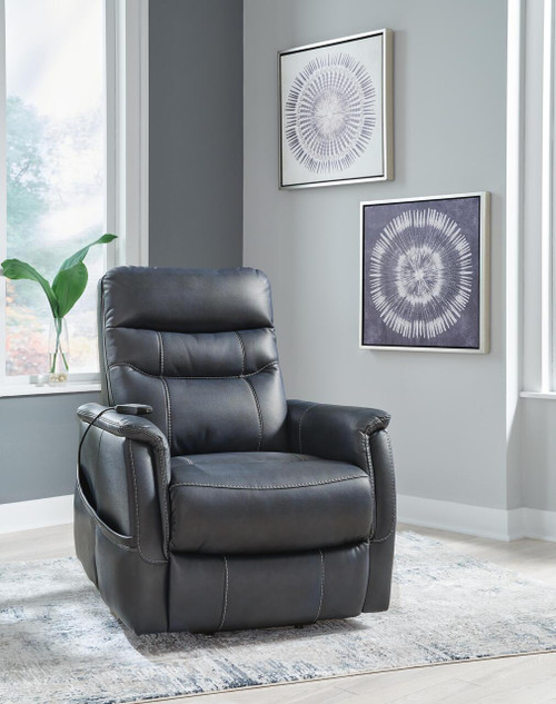Ashley Strawbill Sapphire Power Lift Recliner
