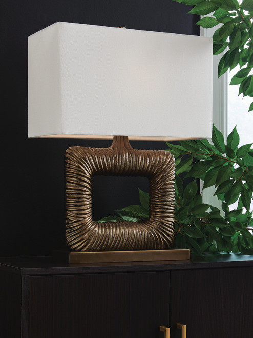 Ashley Garronby Antique Brass Finish Table Lamp