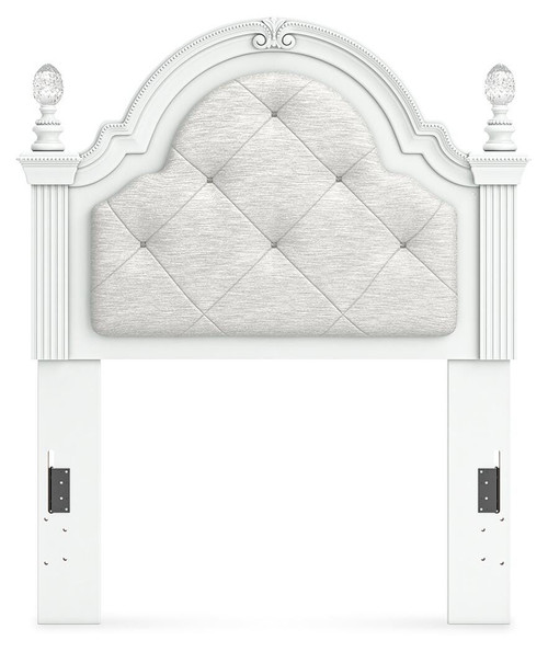 Ashley Maylilly White Twin Upholstered Panel Headboard
