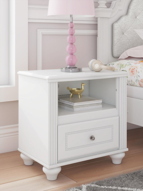Ashley Maylilly White Nightstand