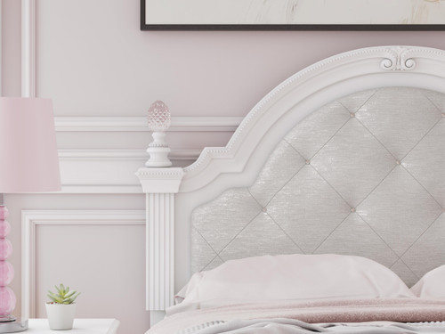 Ashley Maylilly White Full Upholstered Panel Headboard