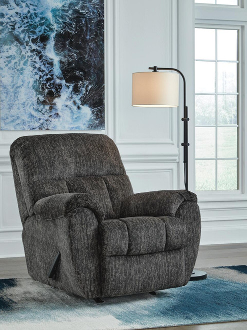 Ashley Rampant Gunmetal Recliner