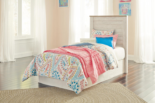 Ashley Willowton Whitewash Twin Panel Headboard