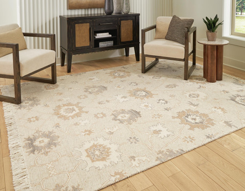 Ashley Calkin Linen Gray Caramel 8' x 10' Rug