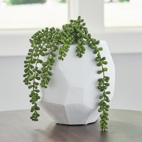 Ashley Karenton White Vase