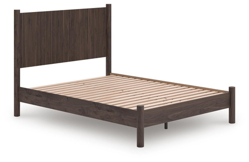 Ashley Cadmori Brown Queen Panel Platform Bed
