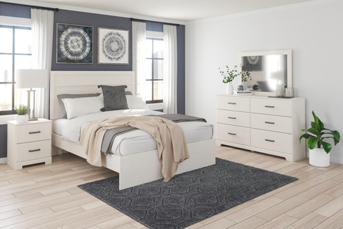 Ashley Stelsie White Dresser and Mirror