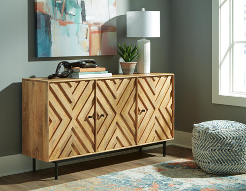 Ashley Cadewick Natural Accent Cabinet