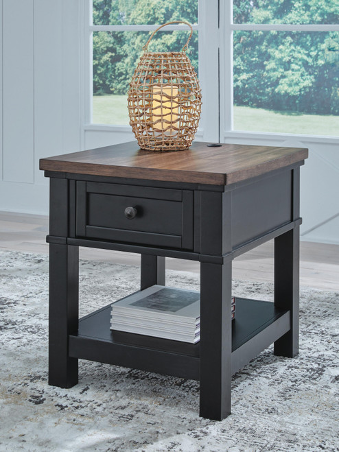 Ashley Wildenauer Brown Black End Table