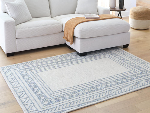 Ashley Azelhurst Blue Ivory Gray 5' x 7' Area Rug
