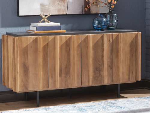 Ashley Quintavious Brown Charcoal Accent Cabinet
