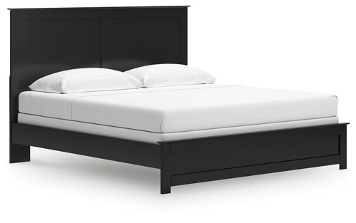 Ashley Maribel Black King Panel Bed