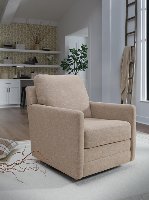 Ashley Freybourne Next-Gen Nuvella Twill Swivel Accent Chair