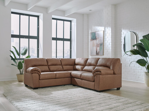 Ashley Whitlock Caramel 2-Piece Sectional 27704/56/66