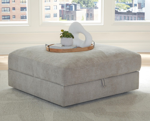 Benchcraft Aslan Court Flax Ottoman With Storage