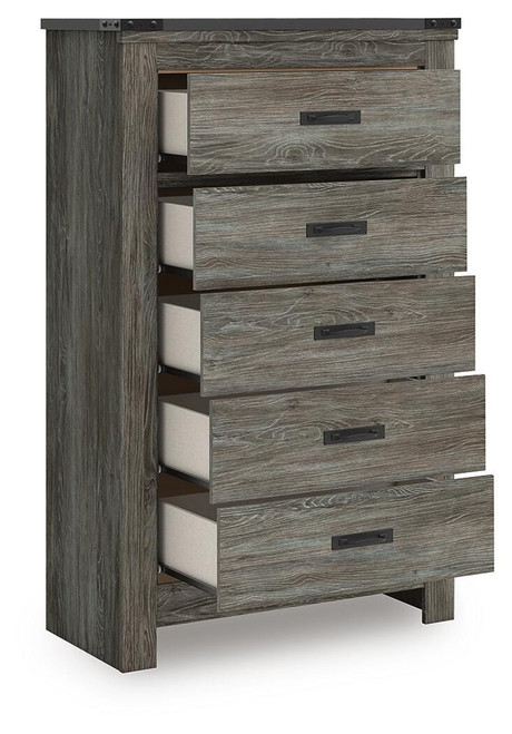 Ashley Frandern Gray Chest of Drawers