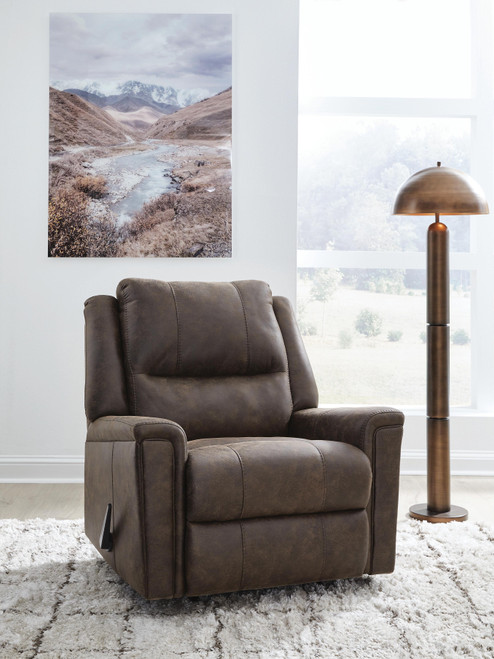 Ashley Skymaker Walnut Recliner
