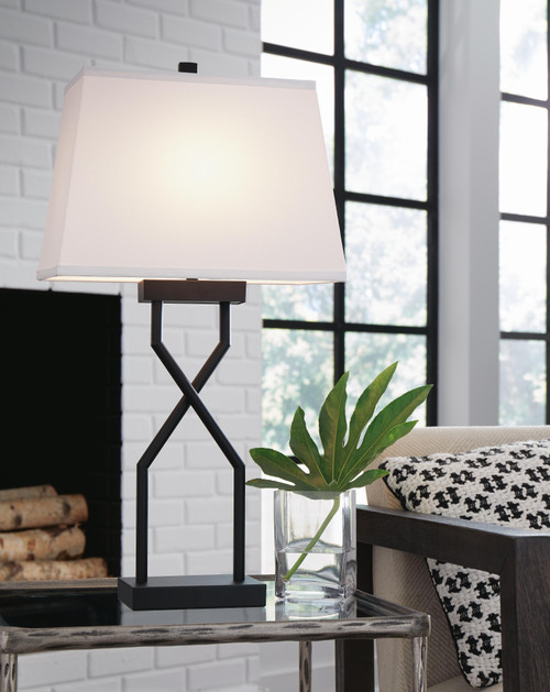Ashley Brookthrone Black Table Lamp (Set of 2)