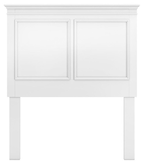 Ashley Fortman White Twin Panel Headboard