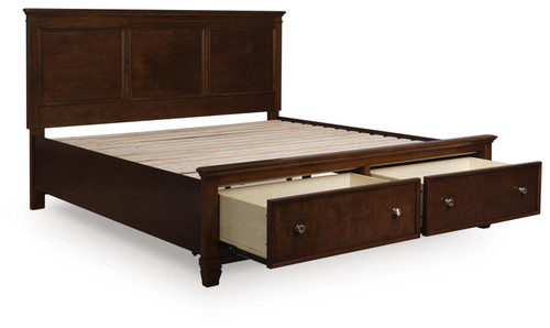 Ashley Danabrin Brown California King Panel Storage Bed