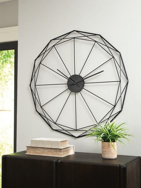 Ashley Arkthorne Black Wall Clock