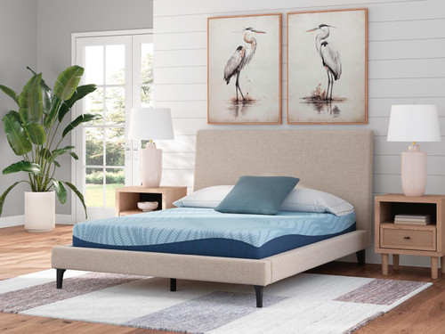 Ashley Peak 2.0 8 Memory Foam Light Blue Twin Mattress