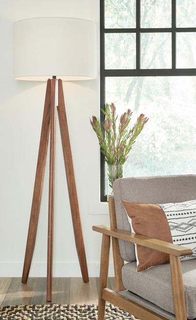 Ashley Dallson Brown Floor Lamp