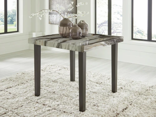Ashley Jazmore Dark Brown Beige Counter Height Dining Table on