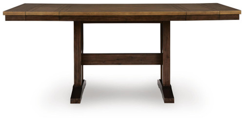 Ashley Anixburg Light Brown Dark Brown Counter Height Dining Extension Table