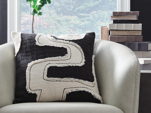 Ashley Veerbank Black Beige Pillow (Set of 4)