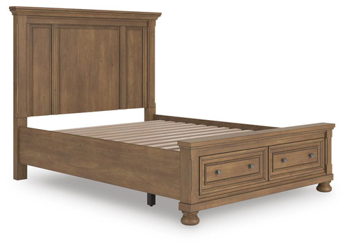 Ashley Vandenmore Medium Brown Queen Panel Storage Bed